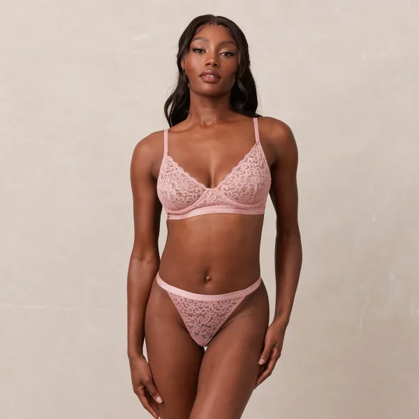 Lounge Underwear Balcony Soutien-Gorge - Rose Fashion