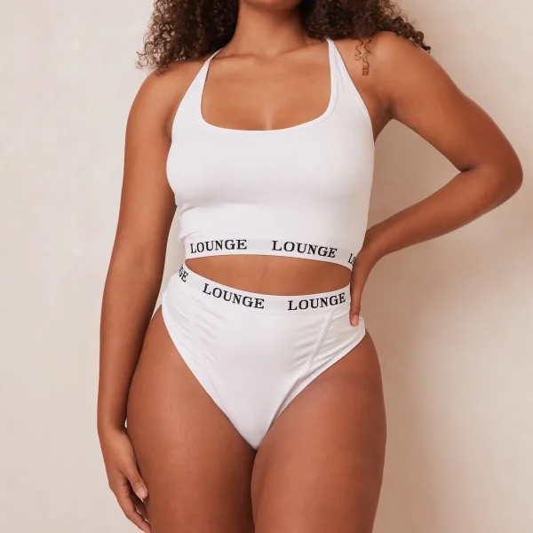 Lounge Underwear Bamboo Basic brassière - Blanc Sale