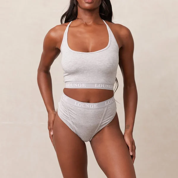 Lounge Underwear Bamboo Basic brassière - Gris Outlet