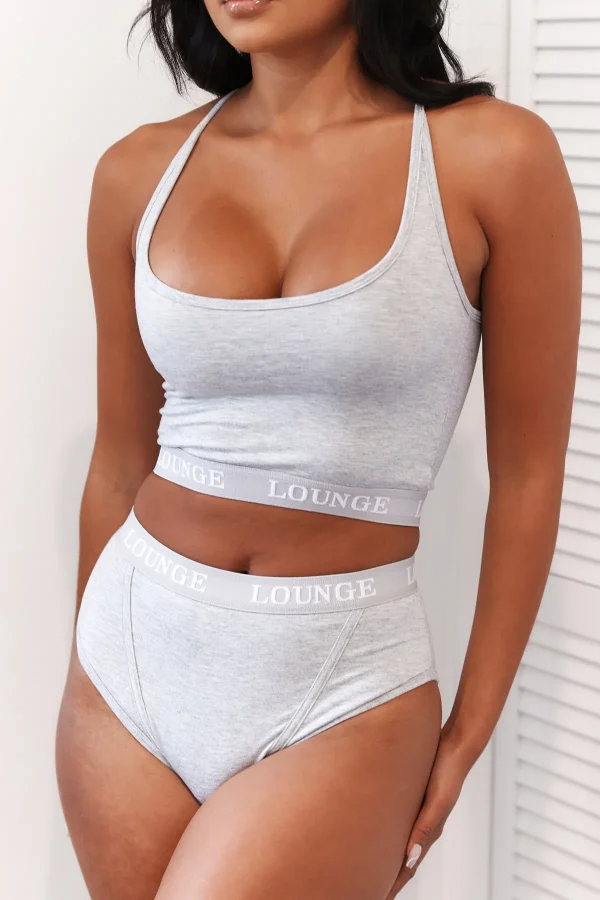 Lounge Underwear Bamboo Basic brassière - Gris Outlet