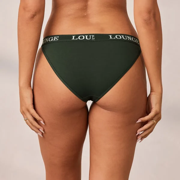 Lounge Underwear Bamboo Triangle Culotte - Vert Sapin Flash Sale