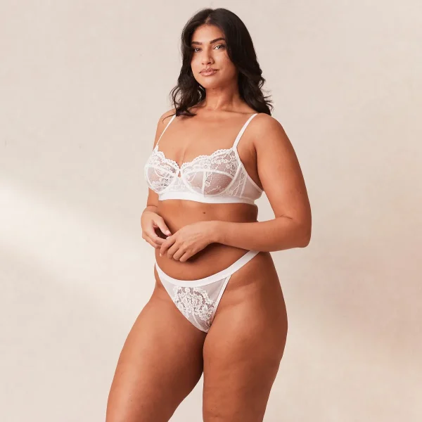 Lounge Underwear Blossom Balcony Soutien-Gorge - Blanc Flash Sale