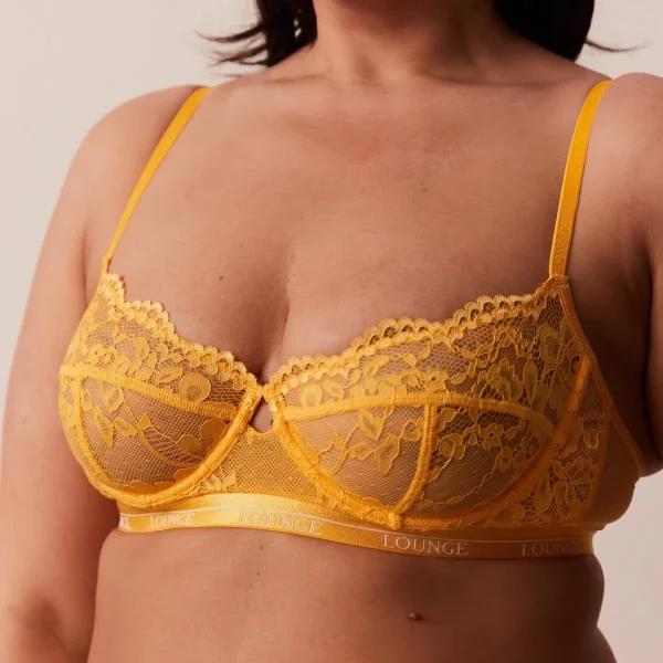 Lounge Underwear Blossom Balcony Soutien-Gorge - Jaune moutarde Flash Sale