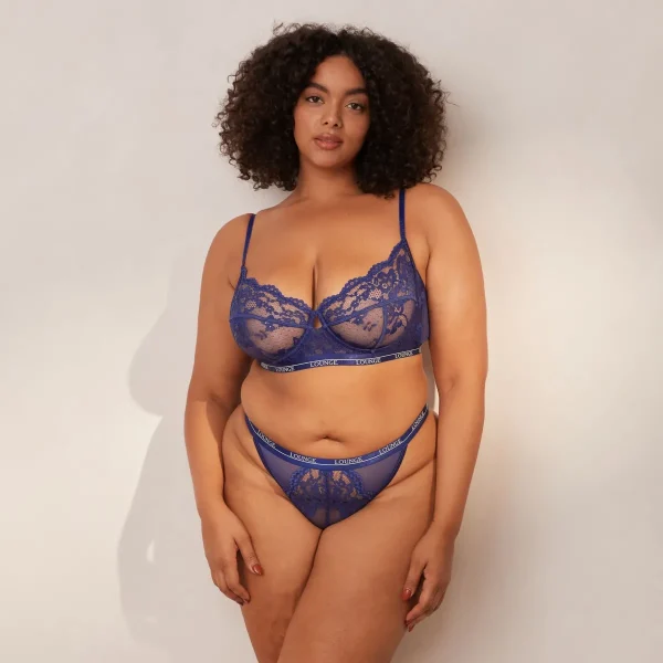 Lounge Underwear Blossom Balcony Soutien-Gorge - Marine Bleu marine Store