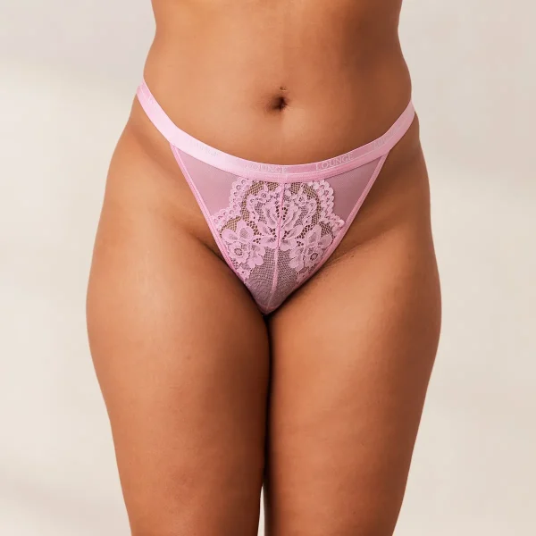 Lounge Underwear Blossom/Triangle Strings (Pack de 2) en Édition Limitée - Rose Hot