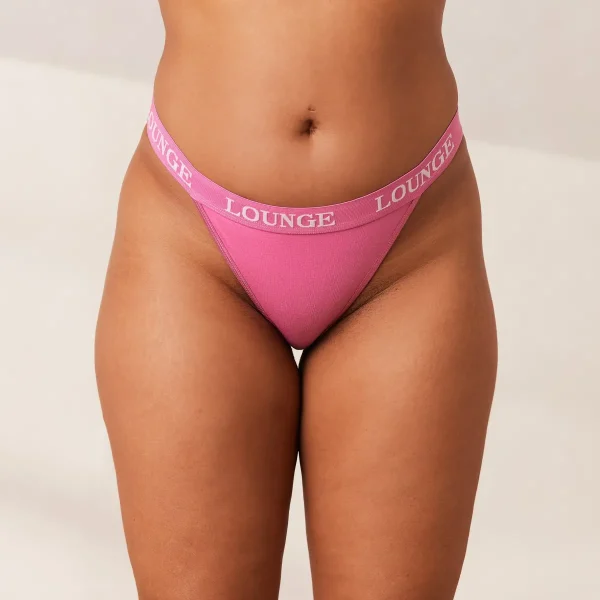 Lounge Underwear Blossom/Triangle Strings (Pack de 2) en Édition Limitée - Rose Hot