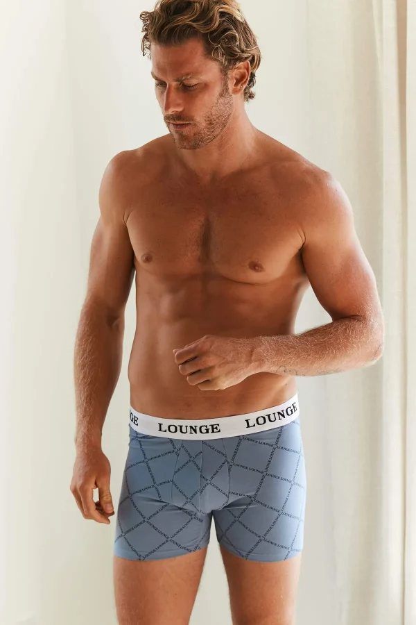 Lounge Underwear Boxers Everyday pour Homme (pack de 3) - Bleu Print Online