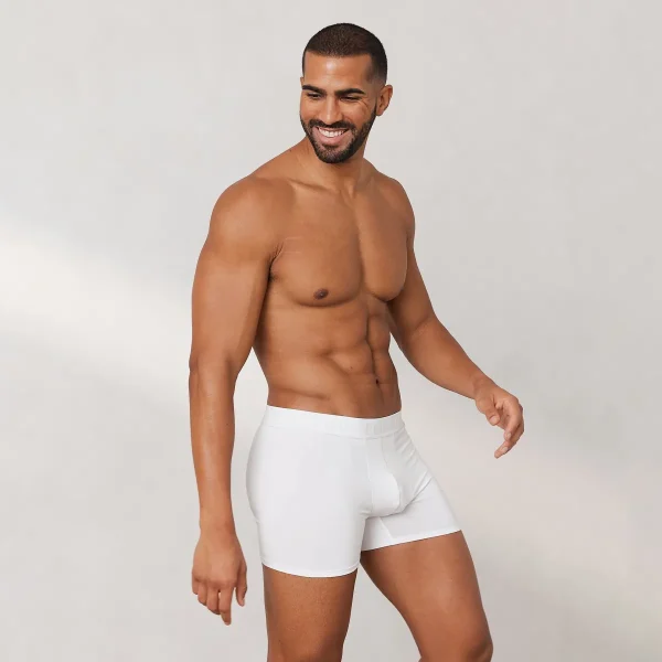 Lounge Underwear Boxers Luxe pour Homme (pack de 3) - Blanc Discount