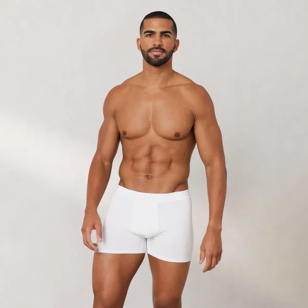 Lounge Underwear Boxers Luxe pour Homme (pack de 3) - Blanc Discount