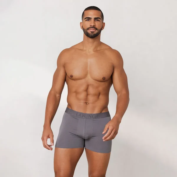 Lounge Underwear Boxers Luxe pour Homme (pack de 3) - Charbon Charcoal Shop