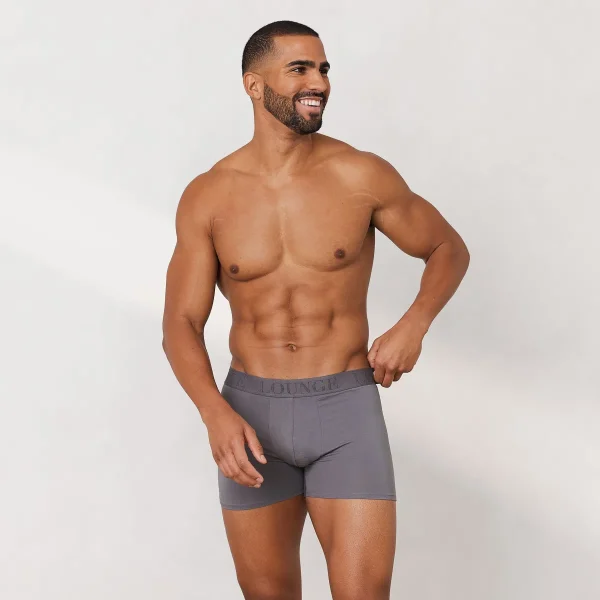 Lounge Underwear Boxers Luxe pour Homme (pack de 3) - Charbon Charcoal Shop