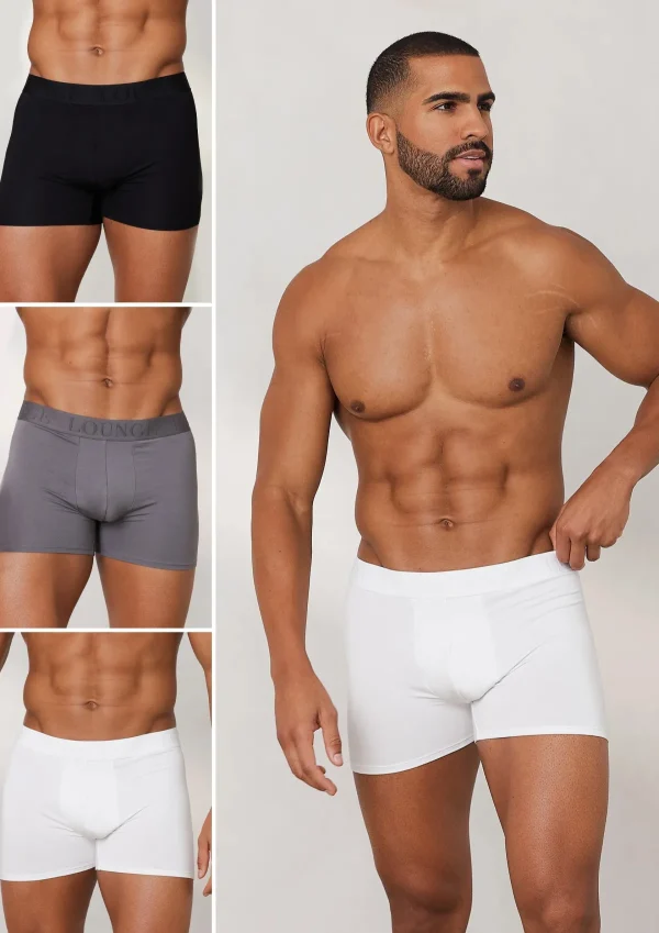 Lounge Underwear Boxers Luxe pour Homme (pack de 3) - pack Multi Cheap