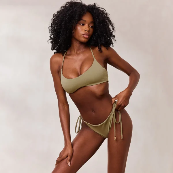 Lounge Underwear Brassière Haut de Bikini Réversible - Vert/Floral Vert/Floral Outlet