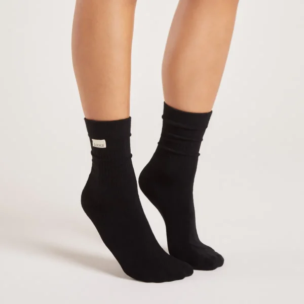 Lounge Underwear Chaussettes Logo Crew (Pack de 2) - Noir Flash Sale