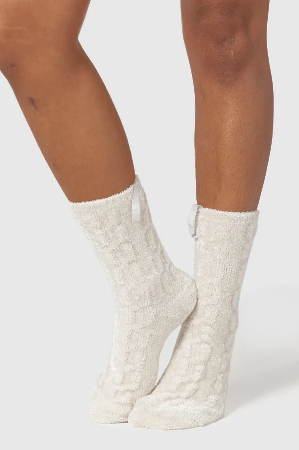 Lounge Underwear Chaussettes Tricotées Chenille - Perle Shop