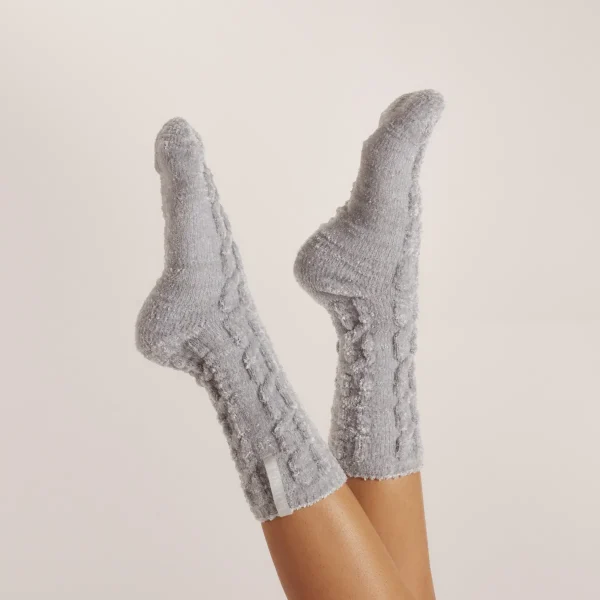 Lounge Underwear Chaussettes Tricotées en Chenille - Givre Flash Sale