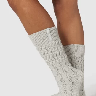 Lounge Underwear Chaussettes Tricotées Snug - Givre Sale