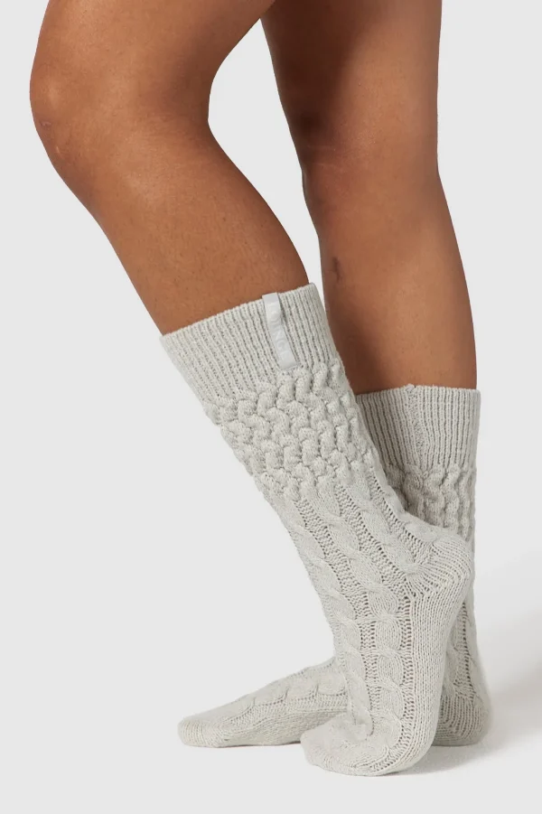 Lounge Underwear Chaussettes Tricotées Snug - Givre Sale