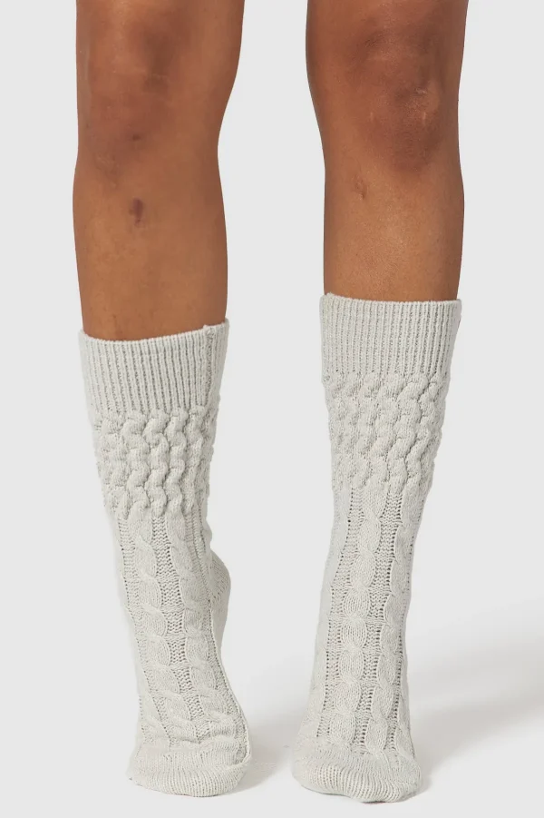 Lounge Underwear Chaussettes Tricotées Snug - Givre Sale