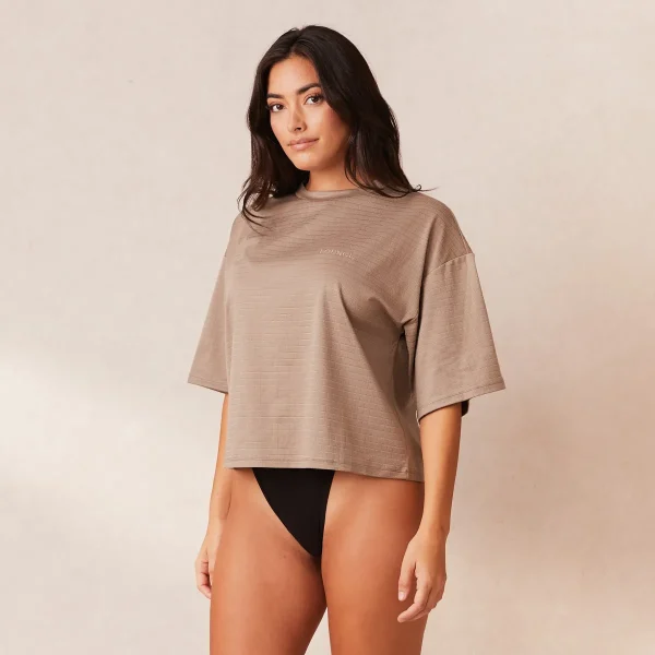 Lounge Underwear Classic Fleece Oversize Haut de Pyjama - Nude Outlet