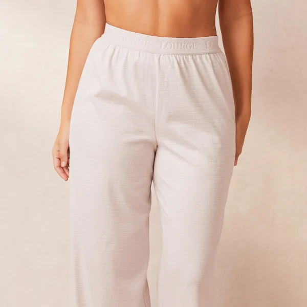 Lounge Underwear Classic Fleece Oversize Pantalon de Pyjama - Crème Online