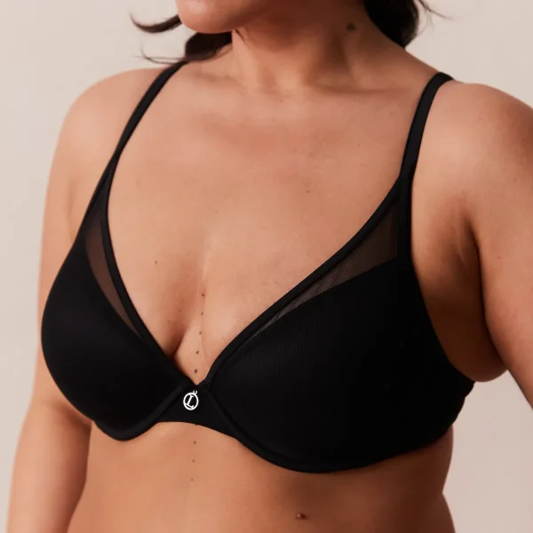 Lounge Underwear Classic Plunge T-shirt Soutien-Gorge - Noir Flash Sale