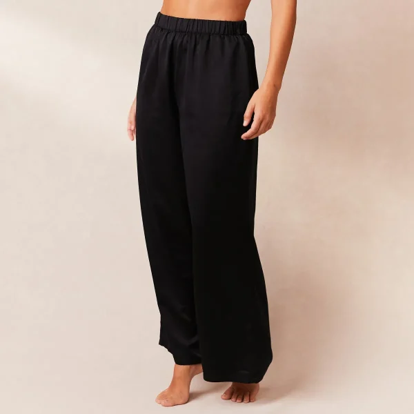 Lounge Underwear Classic Satin Pantalon de Pyjama - Noir Best Sale