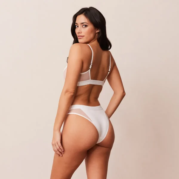 Lounge Underwear Contour Mesh Soutien-Gorge - Blanc Shop