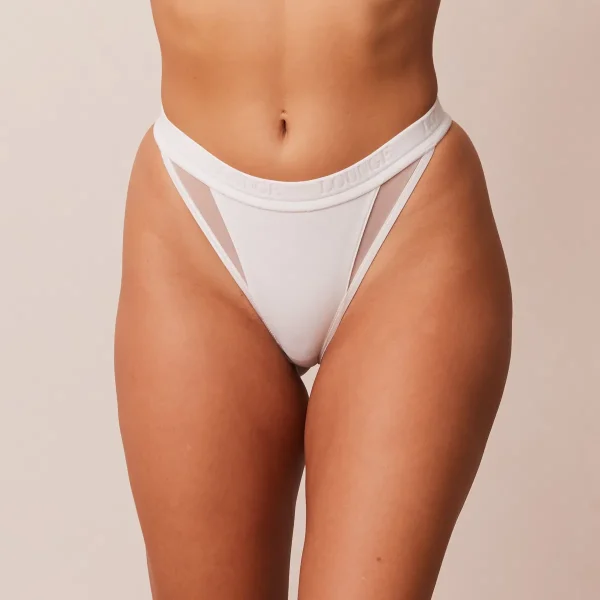 Lounge Underwear Contour Mesh String - Blanc Sale