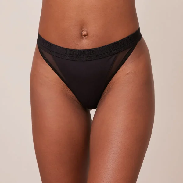 Lounge Underwear Contour Mesh String - Noir Sale