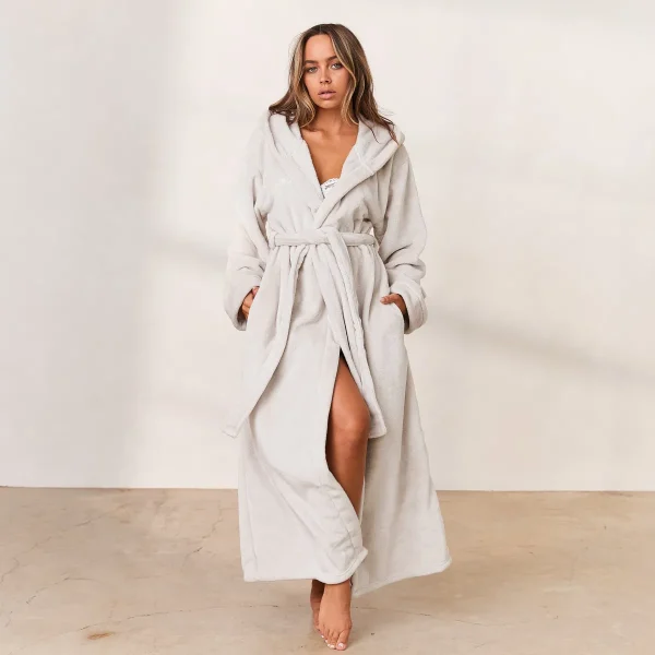 Lounge Underwear Cuddle Me Robe de Chambre - Perle Outlet