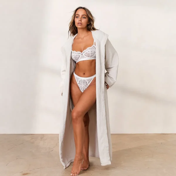 Lounge Underwear Cuddle Me Robe de Chambre - Perle Outlet