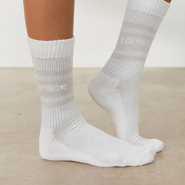 Lounge Underwear Essential Chaussettes (pack de 2) - Crème Outlet