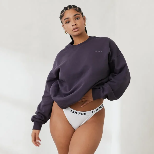 Lounge Underwear Essential Sweat Ras du cou - Bleu Fumé Store