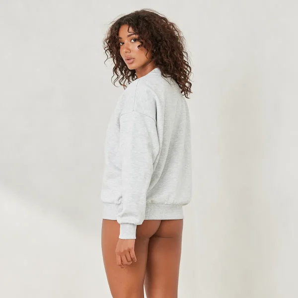 Lounge Underwear Essential Sweat Ras du cou - Gris Givré Shop