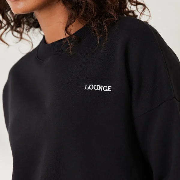 Lounge Underwear Essential Sweat Ras du cou - Noir Cheap