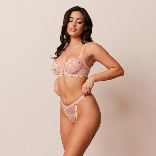 Lounge Underwear Fleur Balcony Soutien-Gorge - Rose Discount