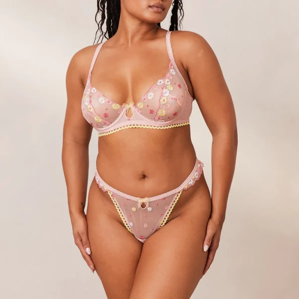 Lounge Underwear Fleur Balcony Soutien-Gorge - Rose Discount