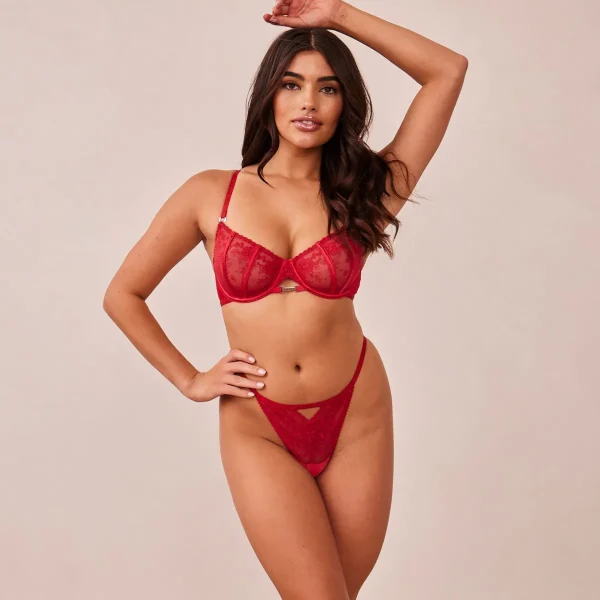 Lounge Underwear Flirt Balcony Soutien-Gorge - Bordeaux Online