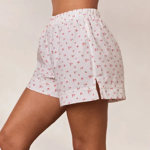 Lounge Underwear Floral Short de Pyjama - Imprimé Blanc Store