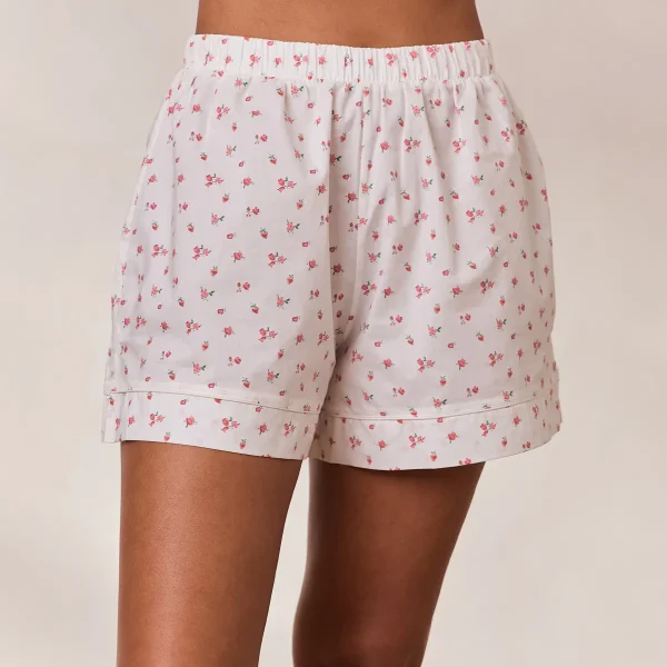 Lounge Underwear Floral Short de Pyjama - Imprimé Blanc Store