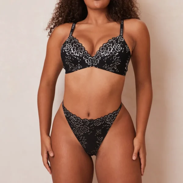 Lounge Underwear Lace Magic Soutien-Gorge - Noir Discount