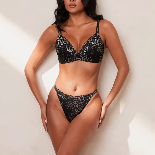 Lounge Underwear Lace Magic Soutien-Gorge - Noir Discount