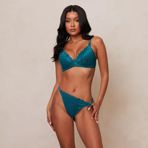 Lounge Underwear Lace Magic Soutien-Gorge - Turquoise Cheap