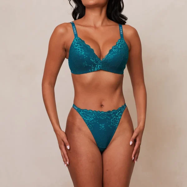 Lounge Underwear Lace Magic Soutien-Gorge - Turquoise Cheap