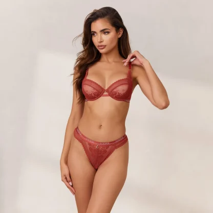 Lounge Underwear Liberty Balcony Soutien-Gorge - Burnt Red Rouge Foncé Best Sale