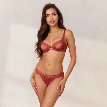 Lounge Underwear Liberty Balcony Soutien-Gorge - Burnt Red Rouge Foncé Best Sale