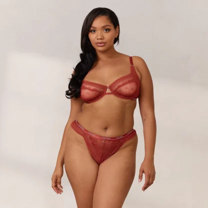 Lounge Underwear Liberty Balcony Soutien-Gorge - Burnt Red Rouge Foncé Best Sale