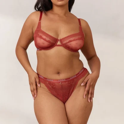 Lounge Underwear Liberty Balcony Soutien-Gorge - Burnt Red Rouge Foncé Best Sale