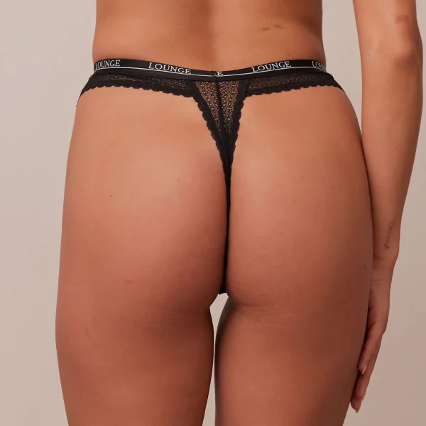 Lounge Underwear Liberty String - Noir Flash Sale